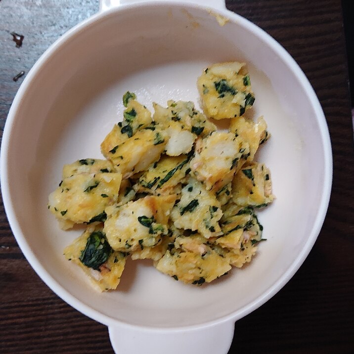 手づかみ食べ☆パン粉でかぼちゃパン